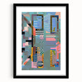 Electric Wall Art - Abstract Geometric Painting - Modern Electric Decor