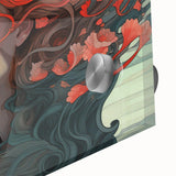 Electric Wall Art - Dreamy Abstract Portrait Painting - Modern Decor