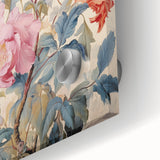 Electric Wall Art - Elegant Floral Painting with Typography - Modern Decor
