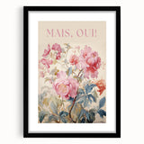 Electric Wall Art - Elegant Floral Painting with Typography - Modern Decor