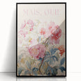 Electric Wall Art - Elegant Floral Painting with Typography - Modern Decor