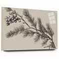 Electric Wall Art - Botanical Sketch of Pine Branch - Minimalist Decor