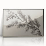 Electric Wall Art - Botanical Sketch of Pine Branch - Minimalist Decor