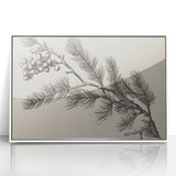 Electric Wall Art - Botanical Sketch of Pine Branch - Minimalist Decor