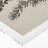 Electric Wall Art - Botanical Sketch of Pine Branch - Minimalist Decor
