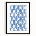 Electric Wall Art – Geometric Blue Pattern Modern Electric Decor Canvas