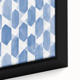Electric Wall Art – Geometric Blue Pattern Modern Electric Decor Canvas