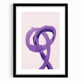 Electric Wall Art – Bold Purple Brushstroke Modern Electric Art Canvas
