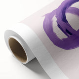 Electric Wall Art – Bold Purple Brushstroke Modern Electric Art Canvas