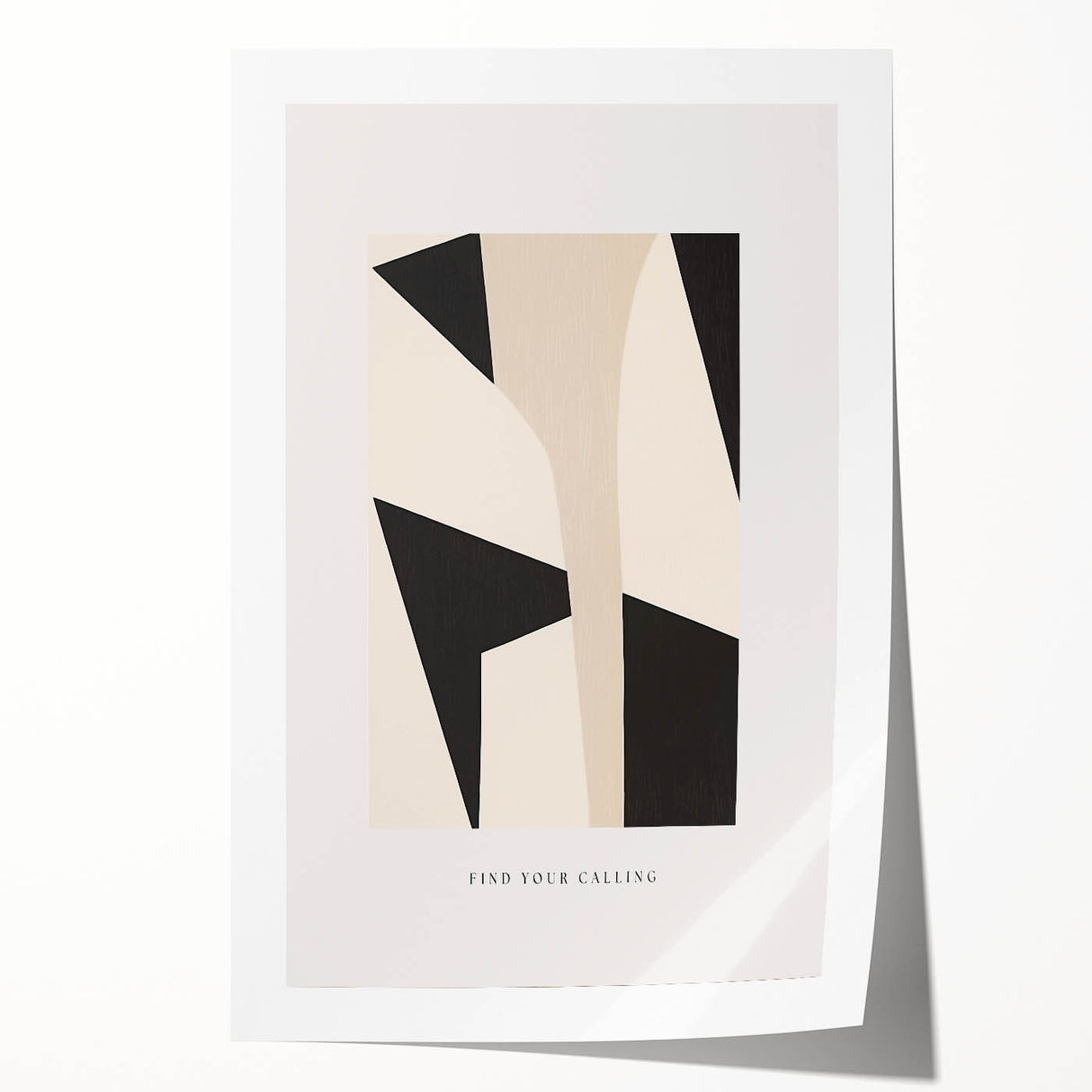 Electric Wall Art – Abstract Monochrome Shapes Modern Electric Decor Art