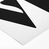 Electric Wall Art: Bold Modern Decor with Black and White Love Typography