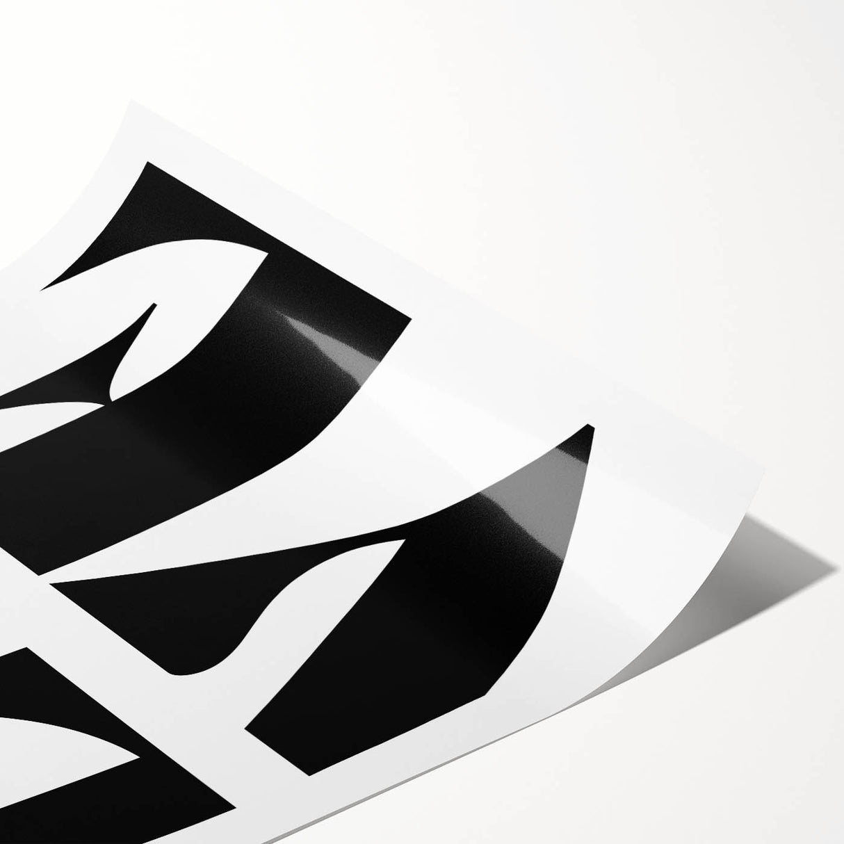 Electric Wall Art: Bold Modern Decor with Black and White Love Typography