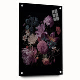 Electric Wall Art – Dark Moody Floral Arrangement Modern Electric Decor