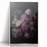 Electric Wall Art – Dark Moody Floral Arrangement Modern Electric Decor