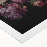 Electric Wall Art – Dark Moody Floral Arrangement Modern Electric Decor