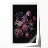 Electric Wall Art – Dark Moody Floral Arrangement Modern Electric Decor