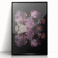 Electric Wall Art | Dark Floral Electric Canvas for Modern Interiors