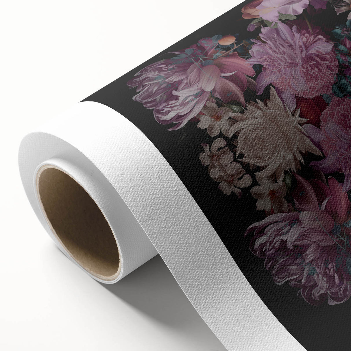 Electric Wall Art | Dark Floral Electric Canvas for Modern Interiors