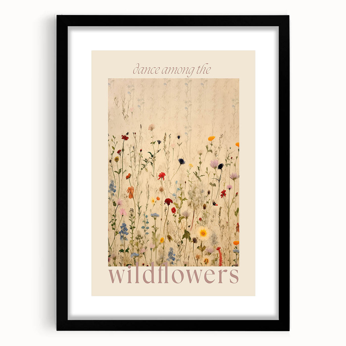 Electric Wall Art | 'Dance Among the Wildflowers' Electric Canvas Decor