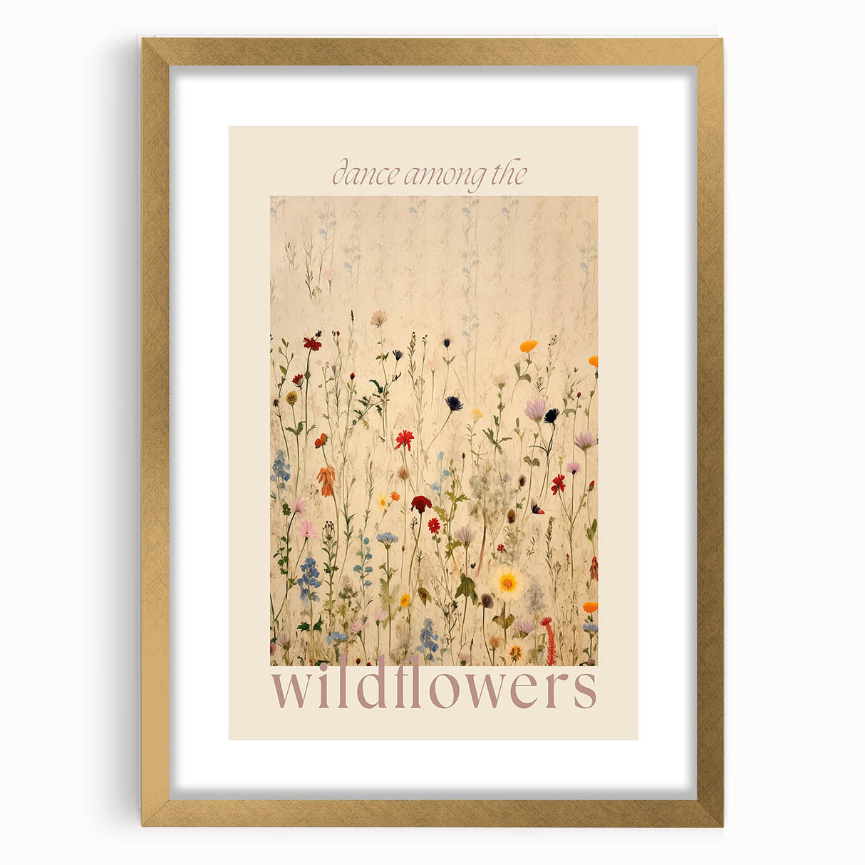 Electric Wall Art | 'Dance Among the Wildflowers' Electric Canvas Decor