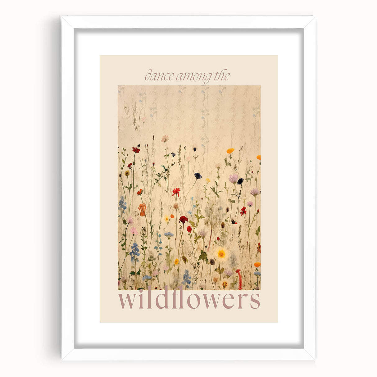 Electric Wall Art | 'Dance Among the Wildflowers' Electric Canvas Decor