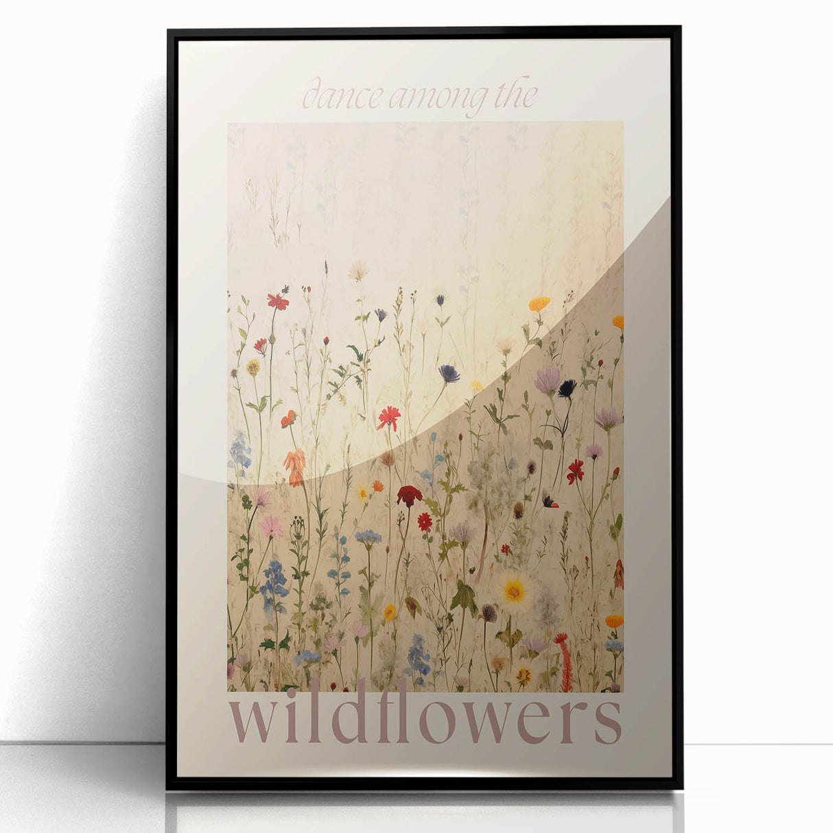 Electric Wall Art | 'Dance Among the Wildflowers' Electric Canvas Decor
