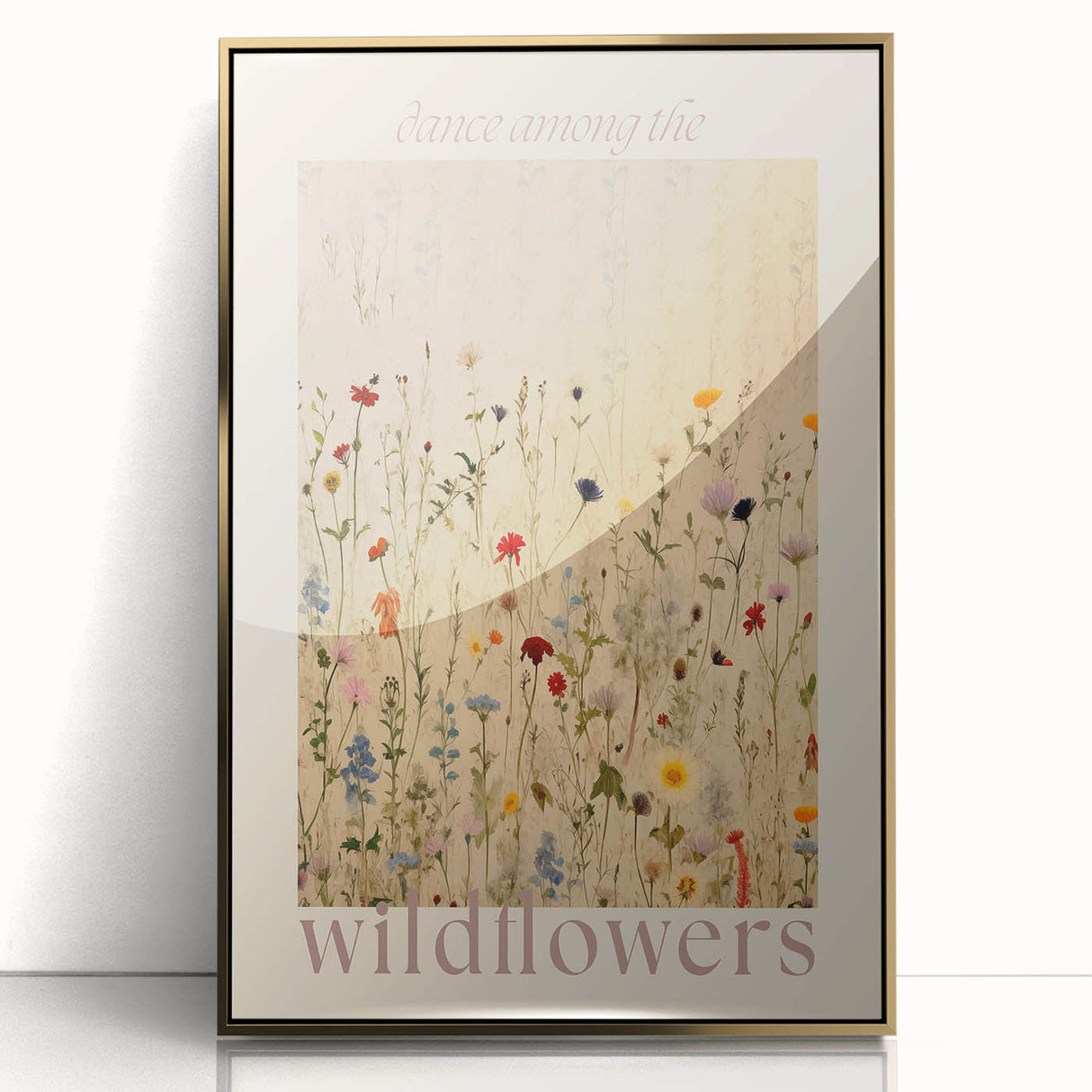 Electric Wall Art | 'Dance Among the Wildflowers' Electric Canvas Decor