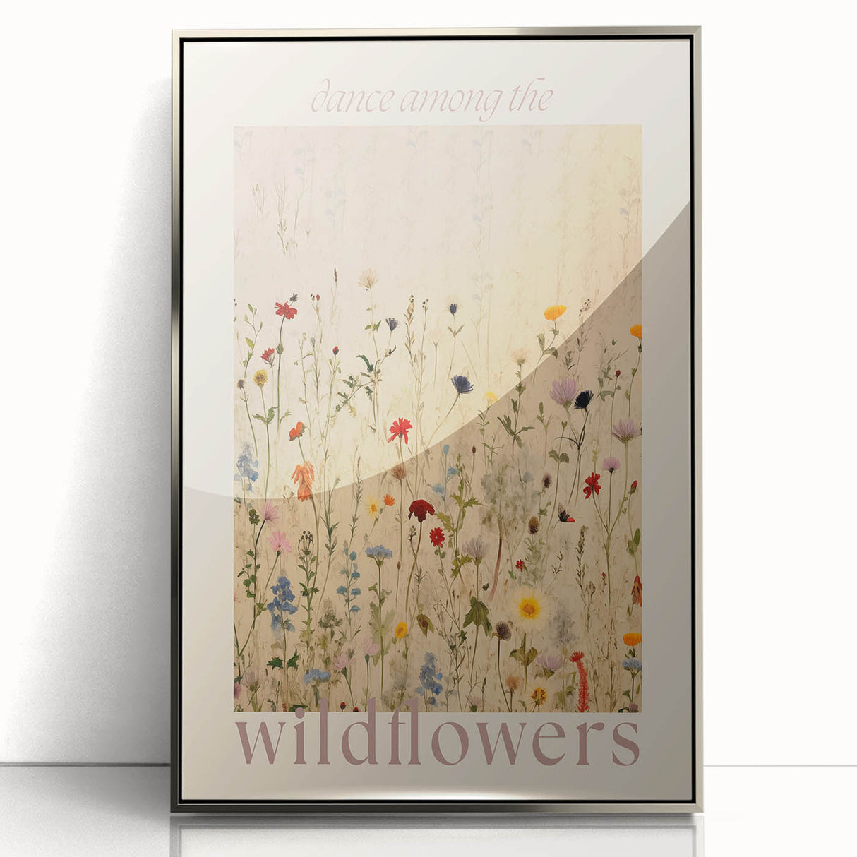Electric Wall Art | 'Dance Among the Wildflowers' Electric Canvas Decor