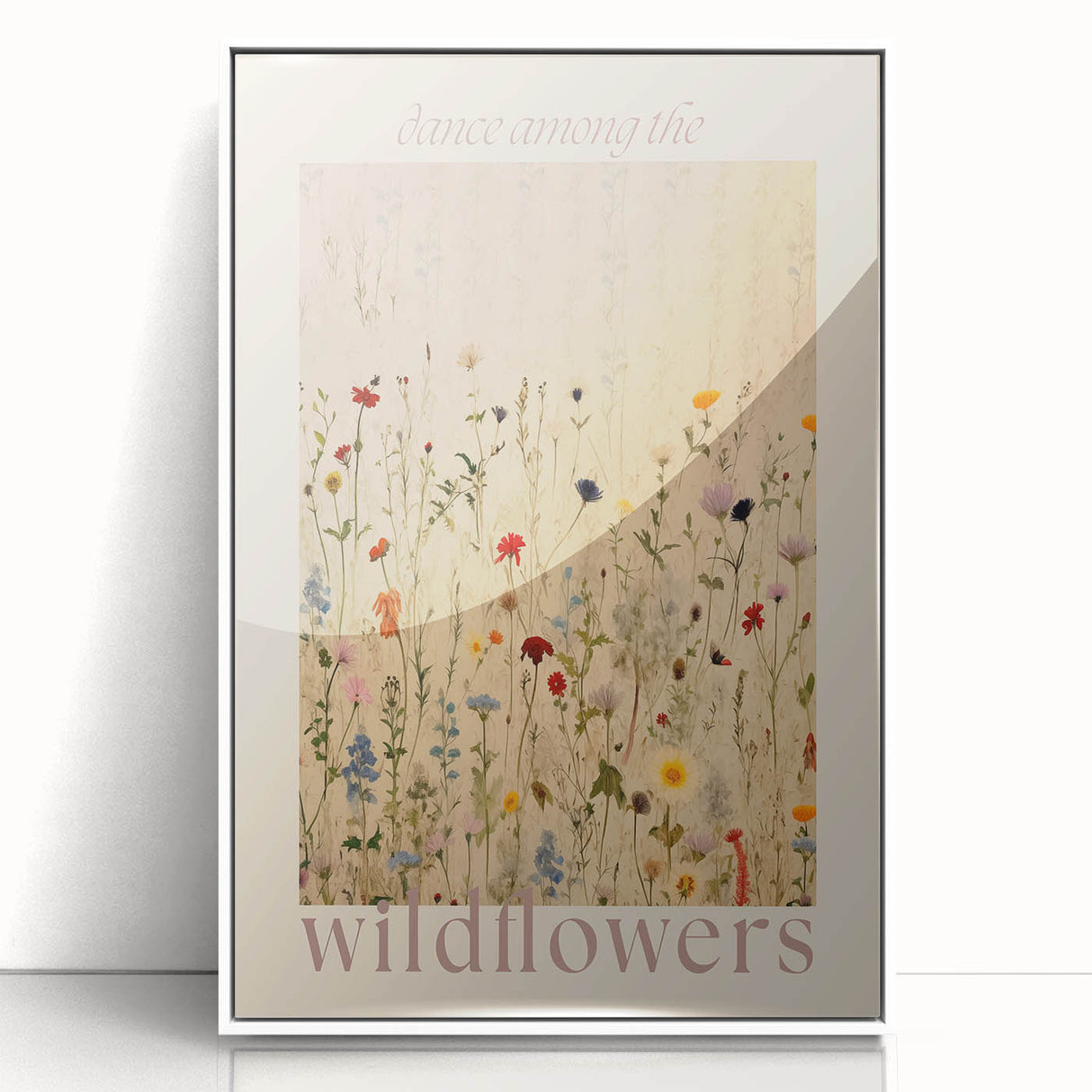 Electric Wall Art | 'Dance Among the Wildflowers' Electric Canvas Decor