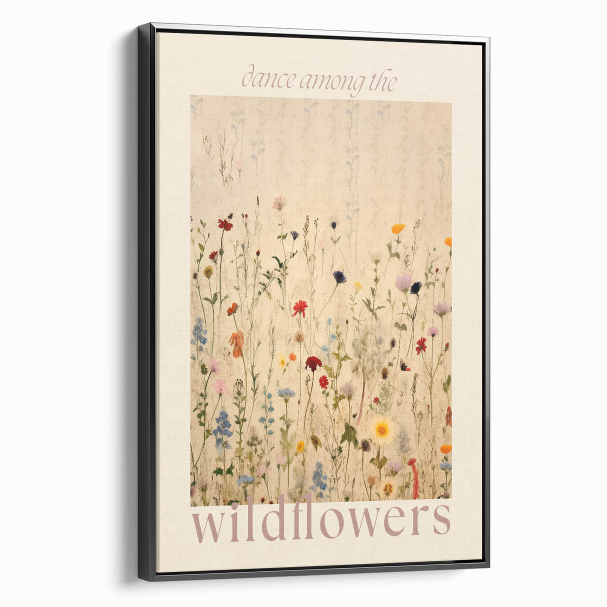 Electric Wall Art | 'Dance Among the Wildflowers' Electric Canvas Decor