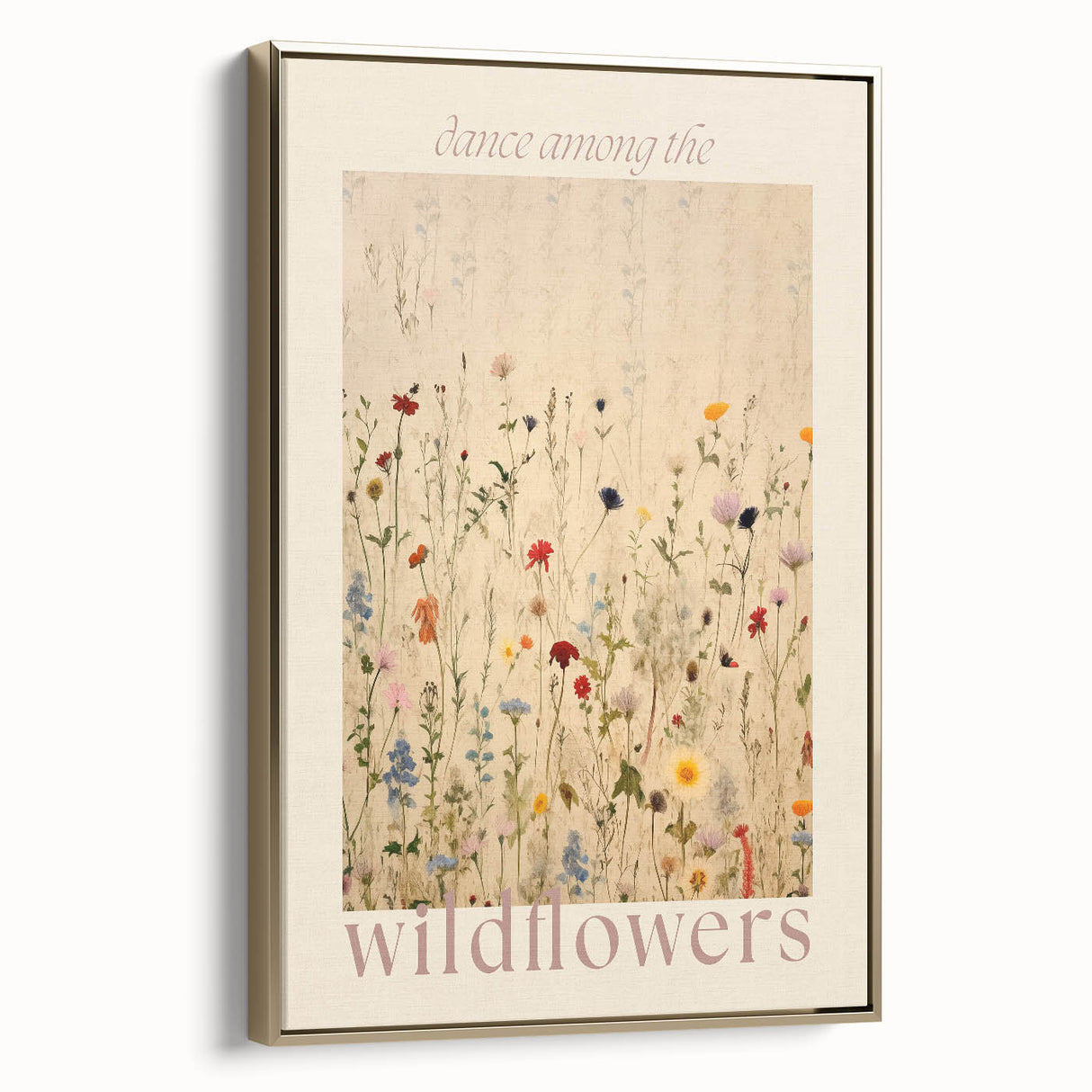 Electric Wall Art | 'Dance Among the Wildflowers' Electric Canvas Decor