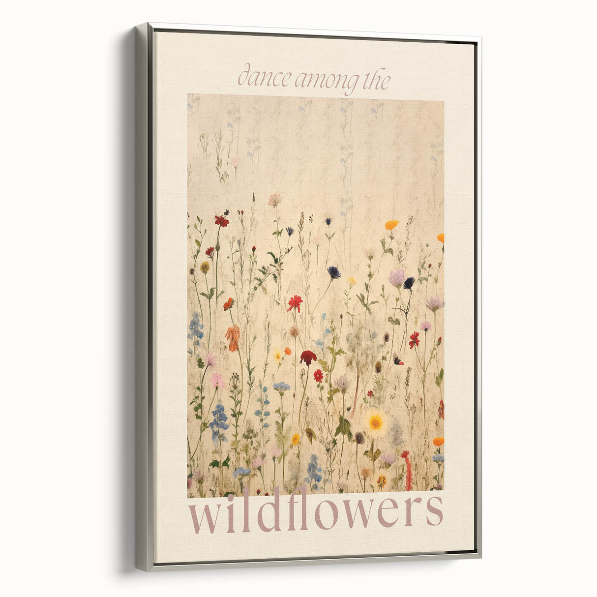 Electric Wall Art | 'Dance Among the Wildflowers' Electric Canvas Decor