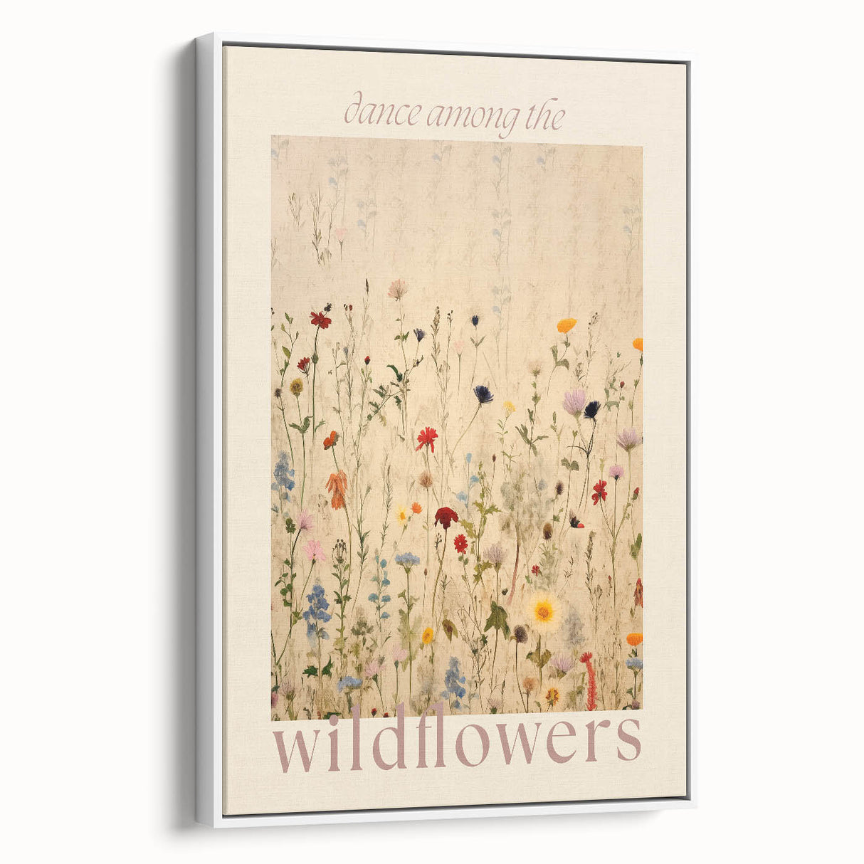 Electric Wall Art | 'Dance Among the Wildflowers' Electric Canvas Decor