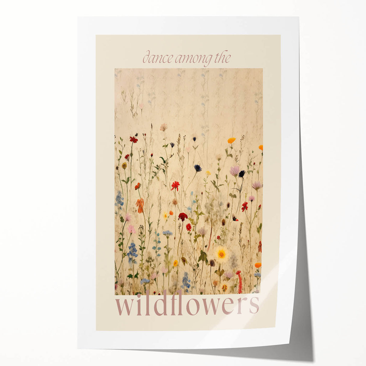 Electric Wall Art | 'Dance Among the Wildflowers' Electric Canvas Decor