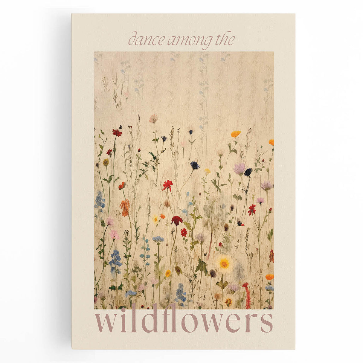 Electric Wall Art | 'Dance Among the Wildflowers' Electric Canvas Decor