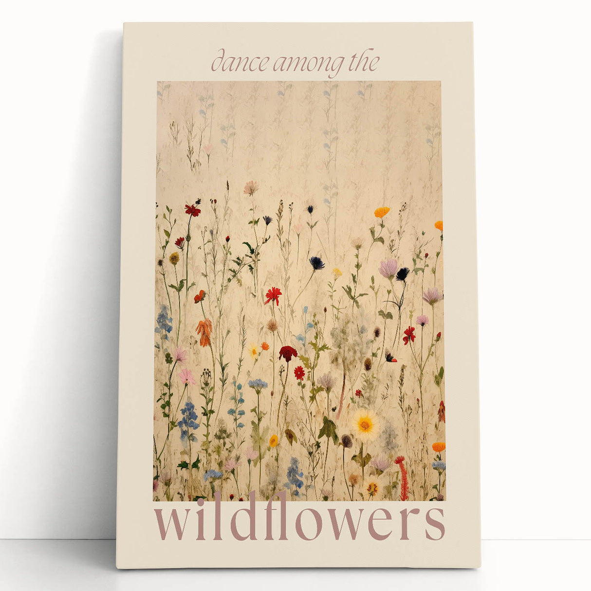 Electric Wall Art | 'Dance Among the Wildflowers' Electric Canvas Decor