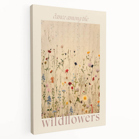Electric Wall Art | 'Dance Among the Wildflowers' Electric Canvas Decor