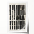 Modern Monochrome Grid Art Canvas - Electric Pattern Wall Decor