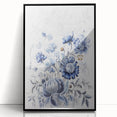 Electric Wall Art | Blue Floral Electric Canvas for Modern Interiors