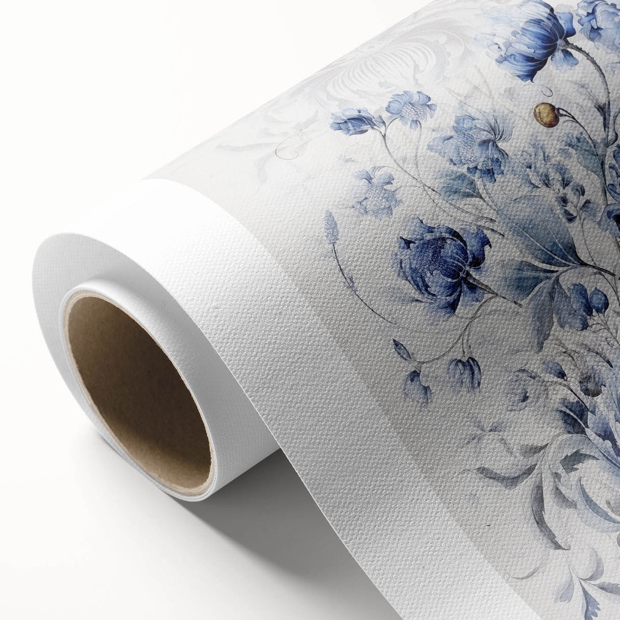 Electric Wall Art | Blue Floral Electric Canvas for Modern Interiors