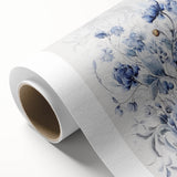 Electric Wall Art | Blue Floral Electric Canvas for Modern Interiors