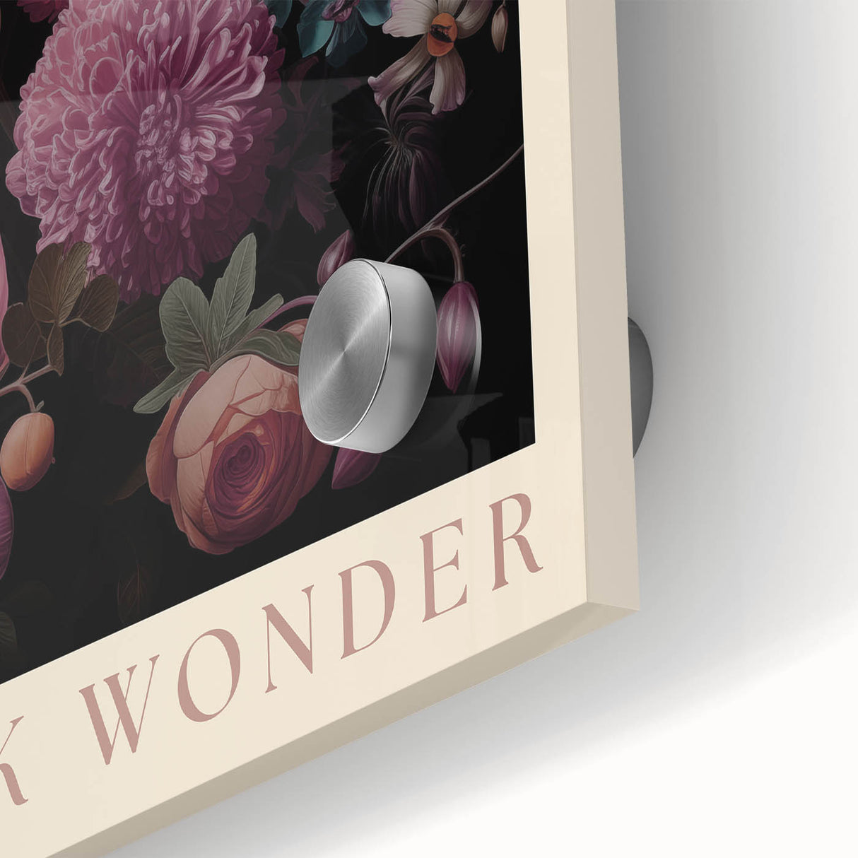 Electric Wall Art | 'Your Words Spark Wonder' Floral Canvas Decor