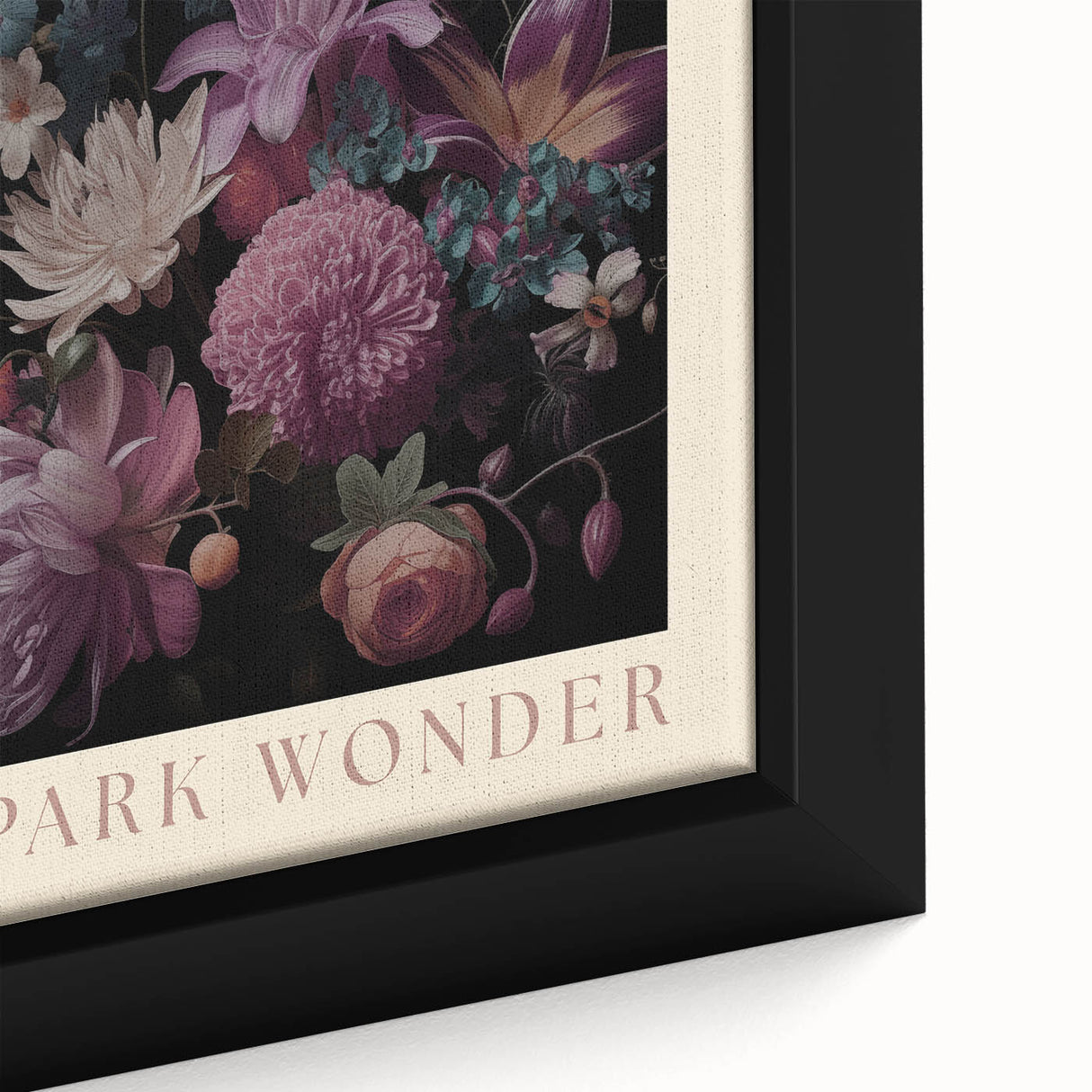 Electric Wall Art | 'Your Words Spark Wonder' Floral Canvas Decor