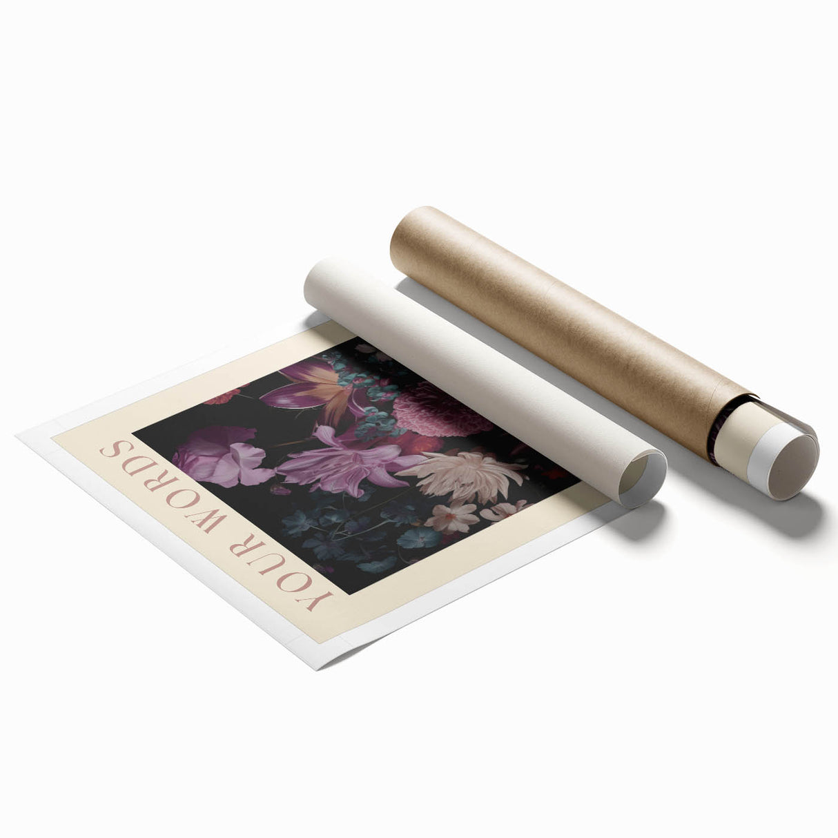 Electric Wall Art | 'Your Words Spark Wonder' Floral Canvas Decor
