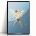 Electric Angel Art - Vibrant Modern Electric Decor - Blue Abstract Print