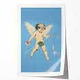 Electric Angel Art - Vibrant Modern Electric Decor - Blue Abstract Print