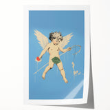 Electric Angel Art - Vibrant Modern Electric Decor - Blue Abstract Print