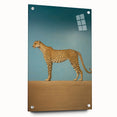 Electric Cheetah Art - Abstract Electric Canvas - Sky Blue Decor