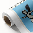 Modern Electric Angel Art - Trust the Process - Blue Canvas Print