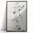 Monochrome Floral Electric Art - Black and White Canvas - Modern Decor